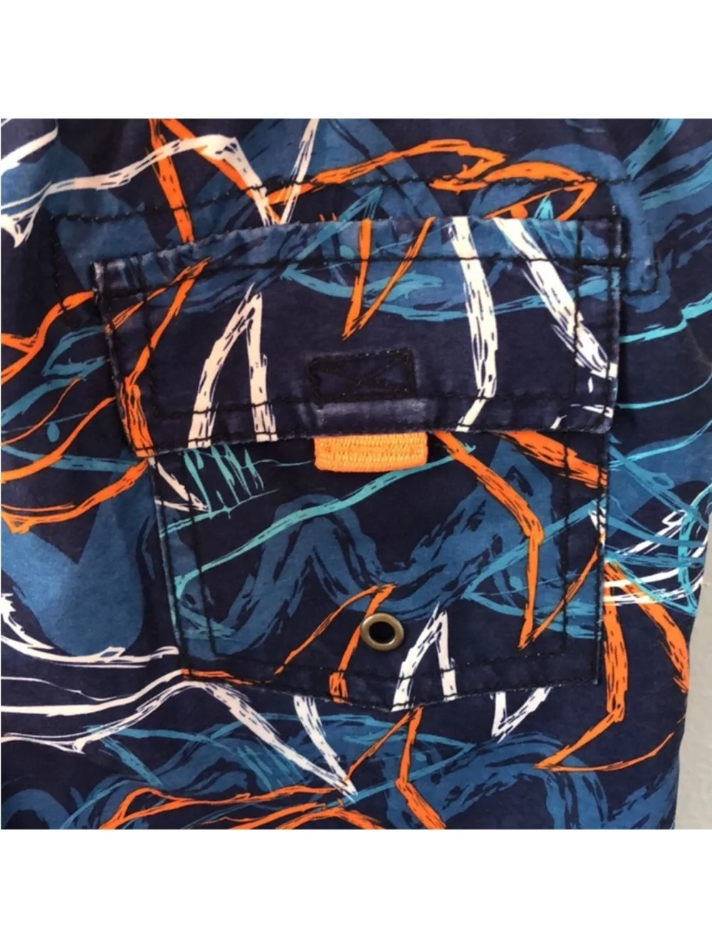 OshKosh B’gosh Boys Navy Shark Swim Trunks Size 5